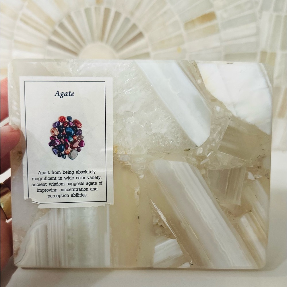 Crystal Agate soap holder